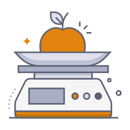 balanza de cocina icono