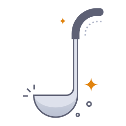 Soup ladle icon
