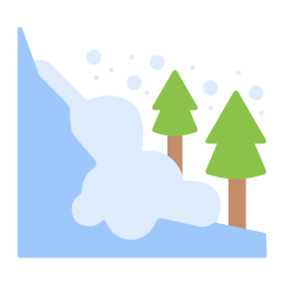 avalanche de neige Icône