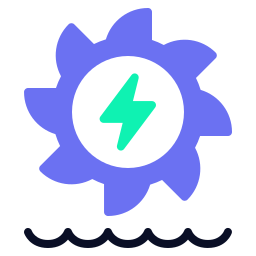 hydro-elektrische dam icoon