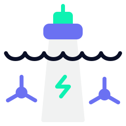 Tidal energy icon