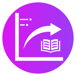 Learning curve icon