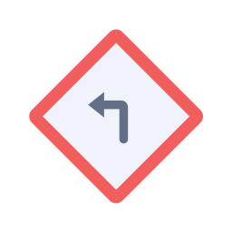 Левый поворот иконка