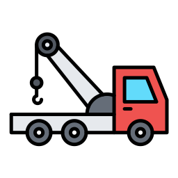 Crane truck icon