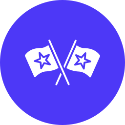 Crossed flags icon