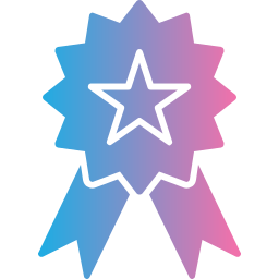 Ribbon badge icon