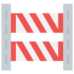 barriera stradale icona