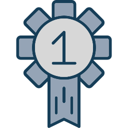 Ribbon badge icon