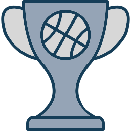 Basketball trophy icon