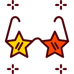 Звездные очки иконка