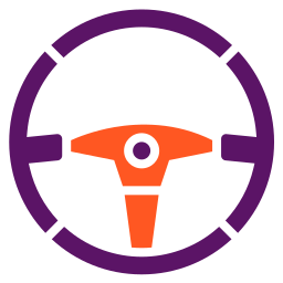 Steering wheel icon