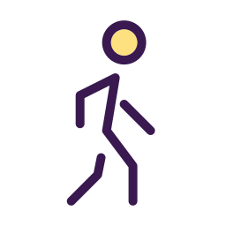 Идущий человек иконка