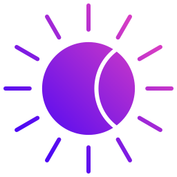 Solar eclipse icon