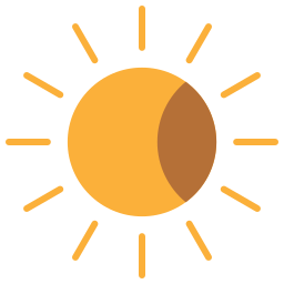 Solar eclipse icon