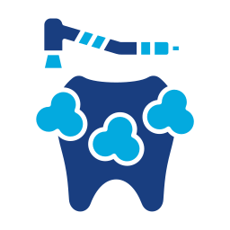 Tooth cleaning icon