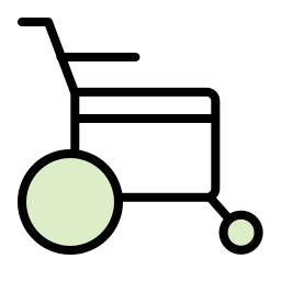 fauteuil roulant Icône