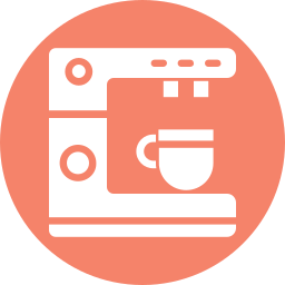 Coffe maker machine icon