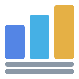 grafico di crescita icona