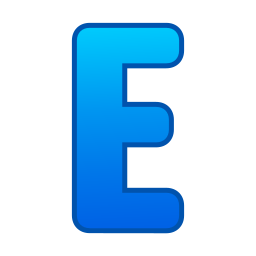 Letter e icon