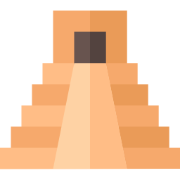 Aztec pyramid icon