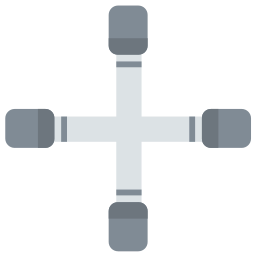 Cross wrench icon