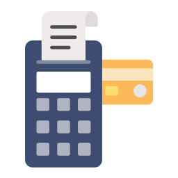 Credit card machine icon