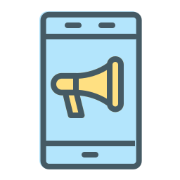marketing mobile icona