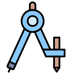 rysunkowy kompas ikona