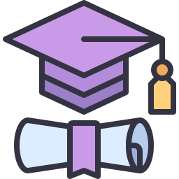 graduación icono