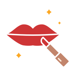 lippen make-up icoon