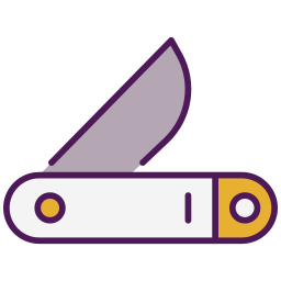 nóż kieszonkowy ikona