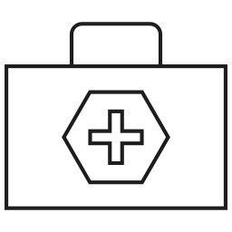 First aid kit icon