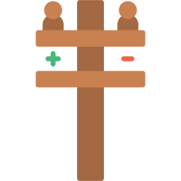 Electric pole icon