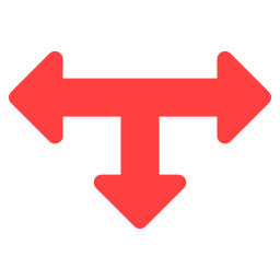 T junction icon