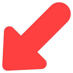 Down left arrow icon