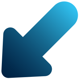 Down left arrow icon