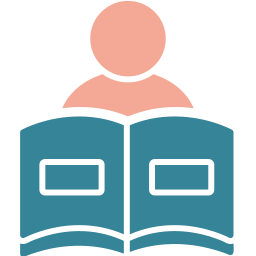 Reading book icon