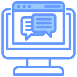 Online discussion icon