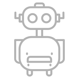 Robot assistant icon