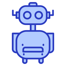 Robot assistant icon