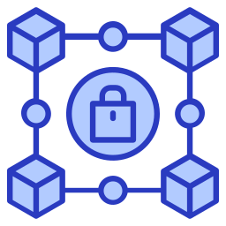 bezpieczeństwo blockchain ikona