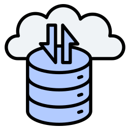 archiviazione nel cloud icona