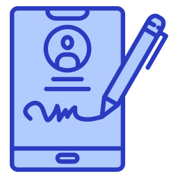 digitale handtekening icoon