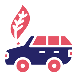 ekologiczny samochód ikona