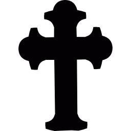 Cemetery cross icon