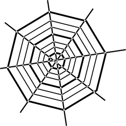 toile d'araignée de maison hantée Icône