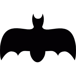 Bat with open wings icon