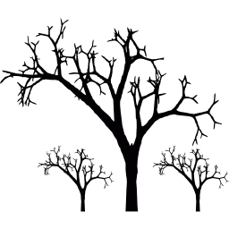 Trees with wasp nests icon
