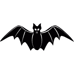 murciélago frontal icono
