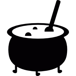 Witch cauldron icon
